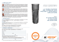 Corso implantoprotesi osstem 2014