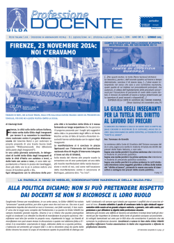 PD gennaio 2015 - Gilda Professione Docente