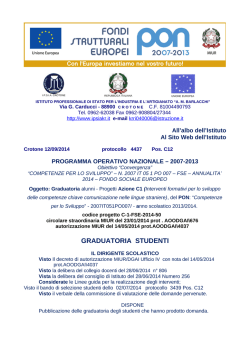graduatoria studenti viaggio studio londra progetto pon c1-2014