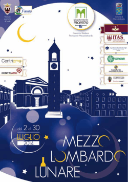 Mezzolombardo Lunare libretto