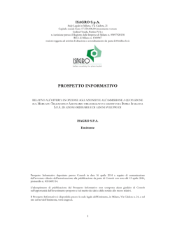 PROSPETTO INFORMATIVO