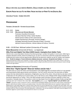 Department of Italian Studies