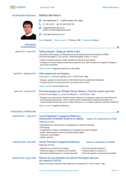Europass CV - stefano bernabovi