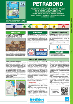 PETRABOND - Index S.p.A.