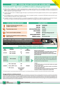 athena relax certificate su azioni bmw