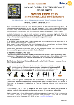 SWING EXPO 2015 2 marzo - Rotary Club Brescia Moretto