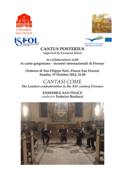Concert Ensemble San Felice Posterius Florence
