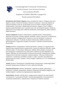 Programma Anno Accademico 2014-2015