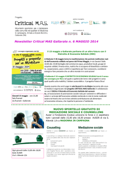 newsletter CMAS_maggio 14