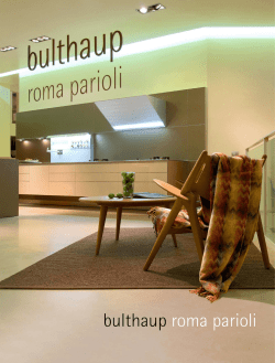 Brochure bulthaup roma parioli (PDF 948,0 kb)