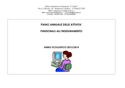 PIANO ANNUALE DELLE ATTIVITA 2013-2014 - "Fermi"