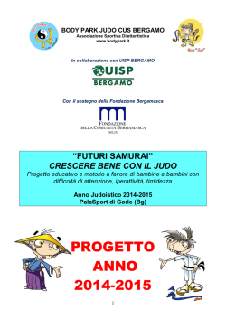 Progetto Futuri Samurai 2014-15