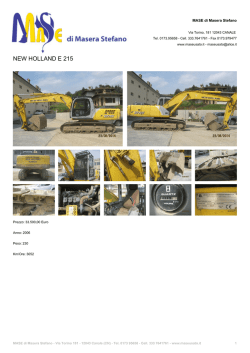 MASE - NEW HOLLAND E 215 - Mase di Masera Stefano