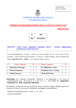 Con deliberazione della Commissione straordinaria n