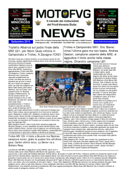 moto fvg news settembre - FMI Friuli Venezia Giulia