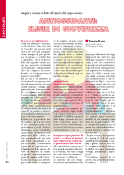 ANTIOSSIDANTI: ELISIR DI GIOVINEZZA