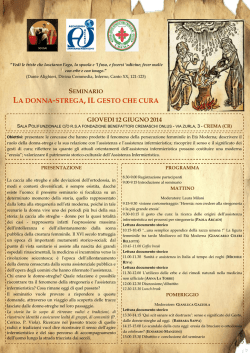 la donna-strega, il gesto che cura