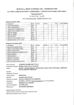 MVR PALA SHOW JUMPERS ASI) - VERMEZZO (MI)
