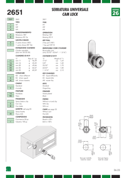 2651 serratura universale cam lock