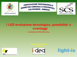 Alberto Ricci Petitoni: I LED evoluzione tecnologica