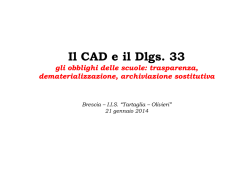 Il CAD e il Dlgs. 33