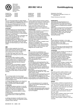 2E0 092 145 A Kombikupplung