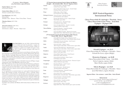 programma Festival - Storici Organi del Piemonte.