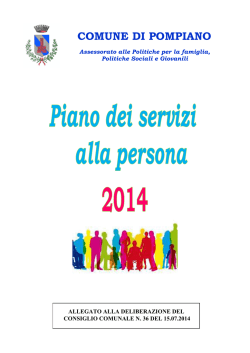 Piano dei Servizi alla Persona