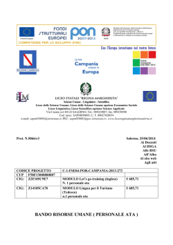 Bando ATA - Liceo Statale Regina Margherita