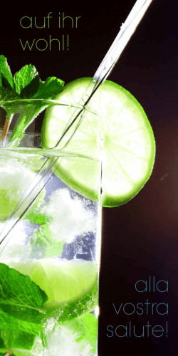 auf ihr wohl! alla vostra salute!