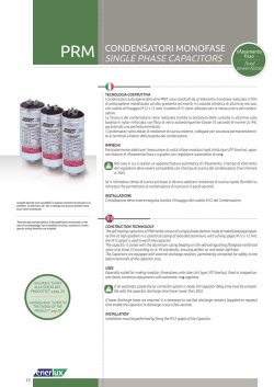 condensatori monofase single phase capacitors