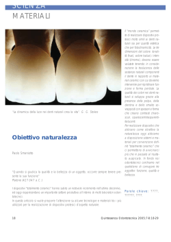 Obiettivo Naturalezza - Laboratorio Smaniotto