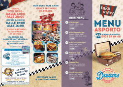Scarica il Menu Asporto - Dreams American Diner