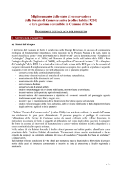 Miglioramento dello stato di conservazione delle