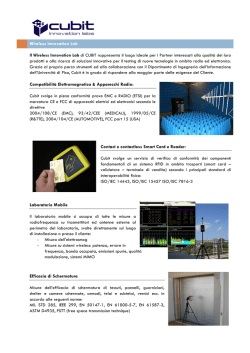 Brochure Aziendale CUBIT 2014 versione ridotta