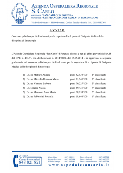 Allegato richiesta inserzione BUR Concorso Ematolopgia