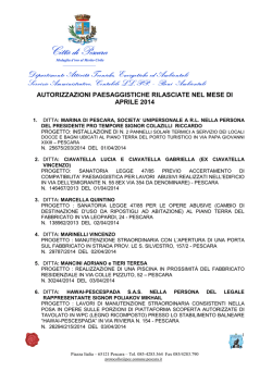 Elenco autorizzazione rilasciate apr/giu 2014