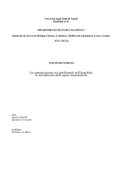 le introduzioni delle opere matematiche - fedOA