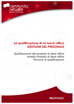 Percorso di qualificazione per la gestione del personale