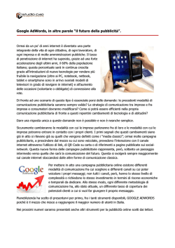 Google AdWords, in altre parole “il futuro della