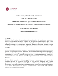 Format Bando CAF cerimoniale