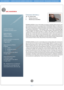 F. Antonelli - aiac akademeia