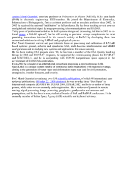 Andrea Monti Guarnieri, associate professor at Politecnico di