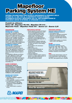 Mapefloor Parking System HE Mapefloor Parking System HE