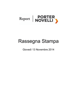 Rassegna Stampa