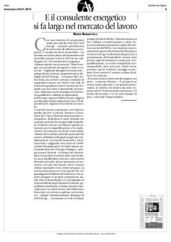 E il consulente energetico si fa largo nel mercato del lavoro