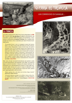 GUERRA DI TRINCEA - Ecoistituto della valle del Ticino