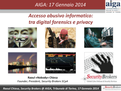 Presentazione Raoul Chiesa