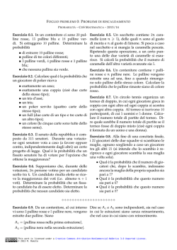 Esercizi di ripasso sul programma del II anno (prof. Romito).