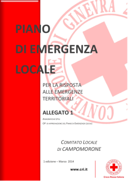 Piano di Emergenza Locale